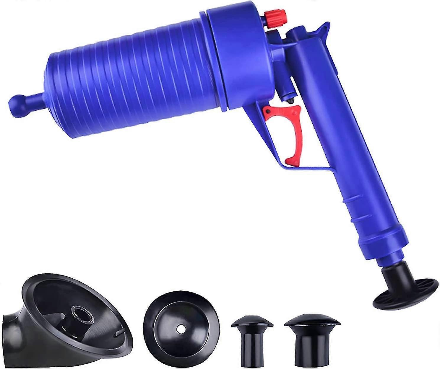 Compressed Air Unclog With 4 Different High Pressure Suction Cups Manual Dredging Tools