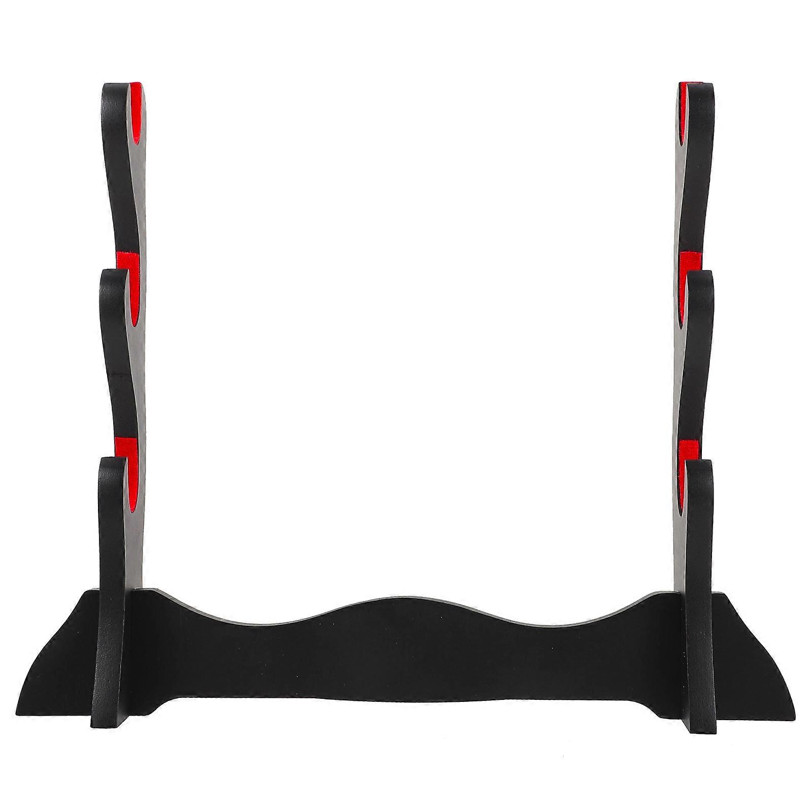 Swords Rack 3-layer Wooden Swords Stand Swords Display Stand Home Swords Holder