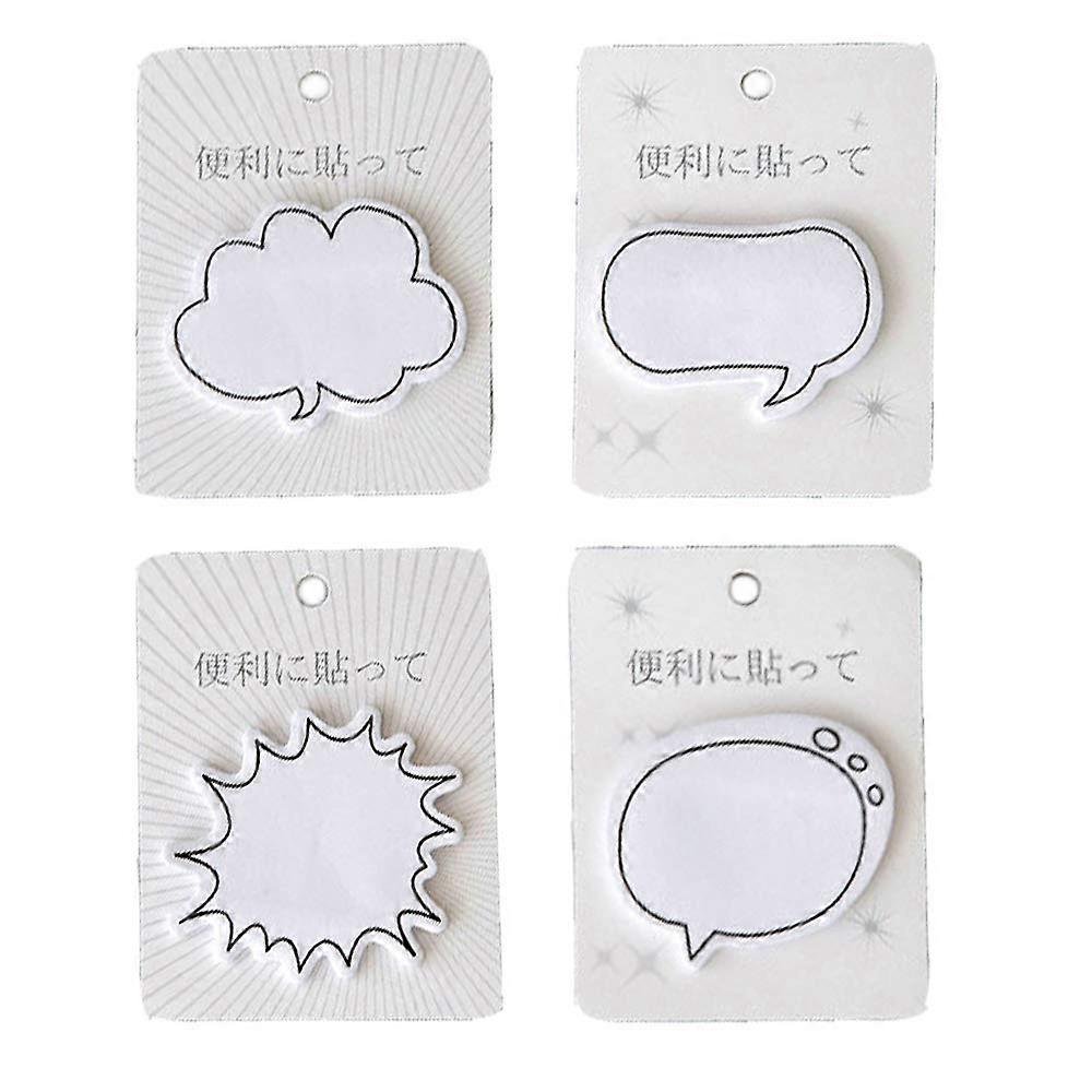 Sticky Notes in 4 Different Dialogue Shapes (30 Sheets per Shape, 120 Sheets in Total)