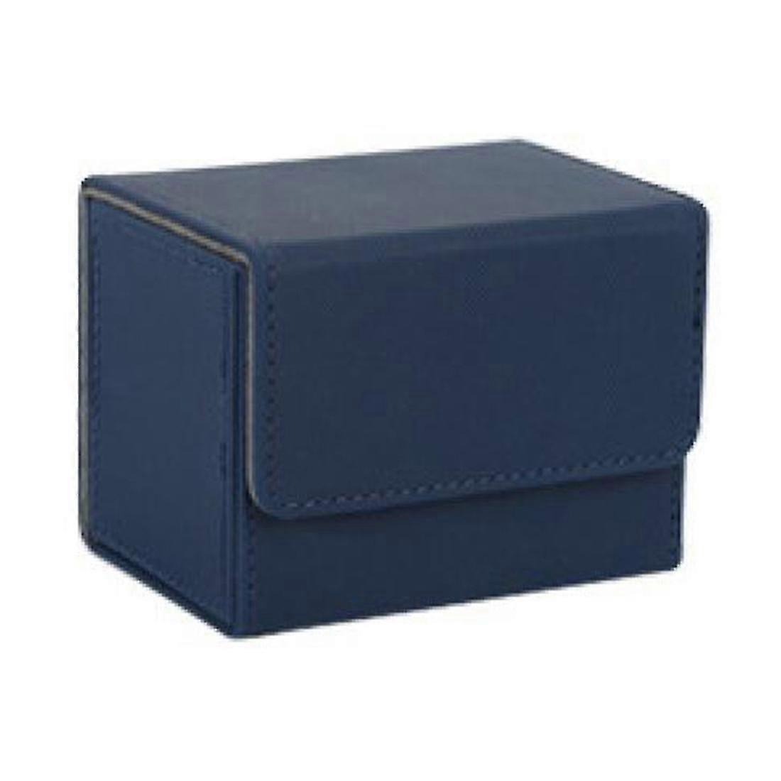 Card Box Side-loading Card Box Deck Case For Yugioh Card Binder Holder 100+,dark Blue
