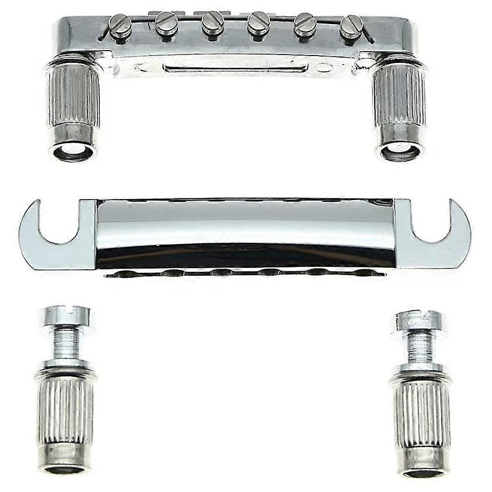 Tune-o-matic Bridge und Saitenhalter mit Studs Set für Abr-1 Bridge Style LP E-Gitarre Ersatz