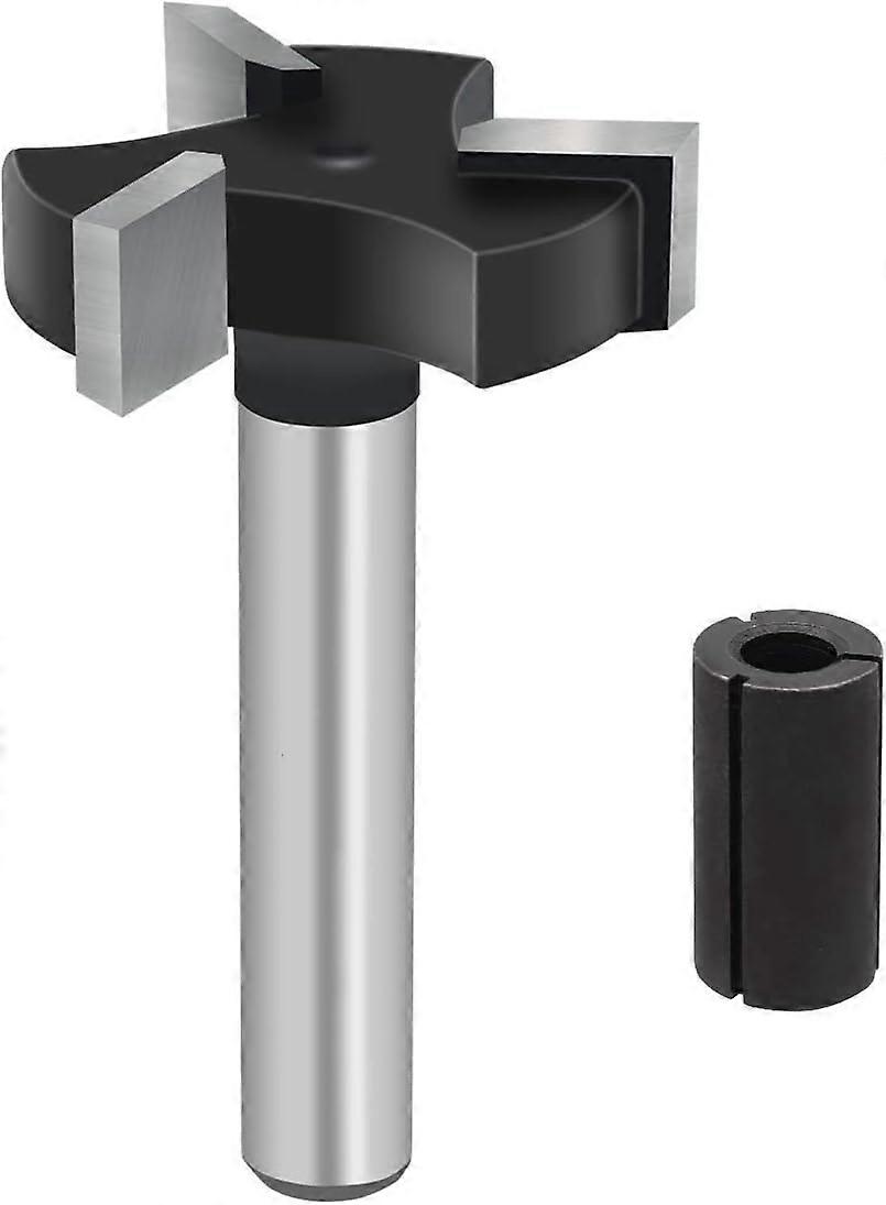 CNC spoilboard suprafață router biți, 1/4 inch coadă 1 inch diametru de tăiere, placă aplatizare router bit rindeluire bit