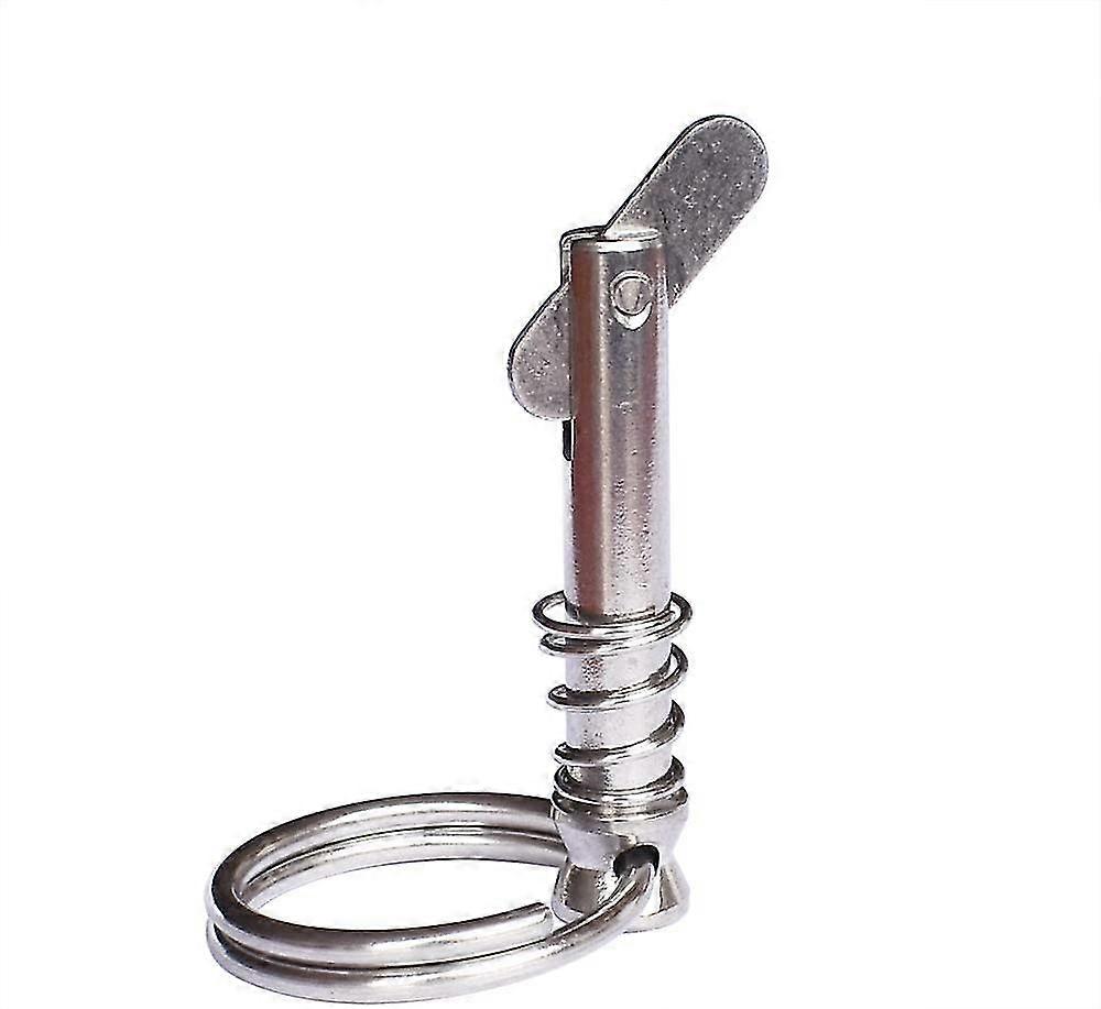 Bset Matel Marine Grade 1/4 Inch Quick Release Pin With Ring For Boat Bimini Top Deck Hinge Marine Hardware(6.3*42mm-4pcs)