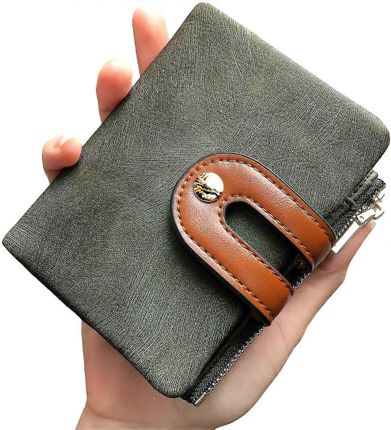 Women's fold Wallet With Zipper Coin Pocke