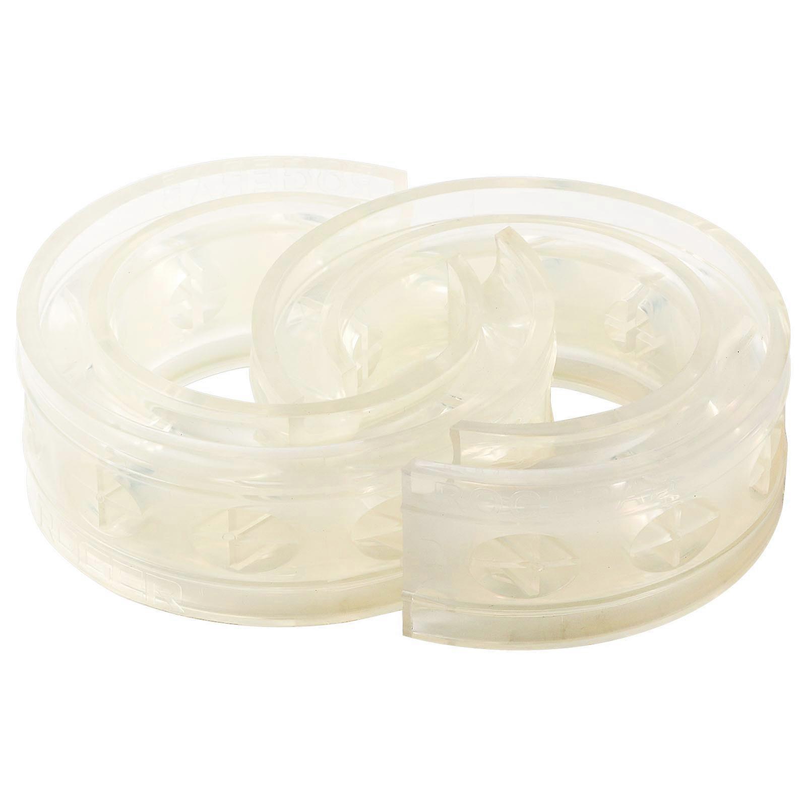 2pc Transparent Car Shock Absorber Buffer Spring Bumper Cushion Type E