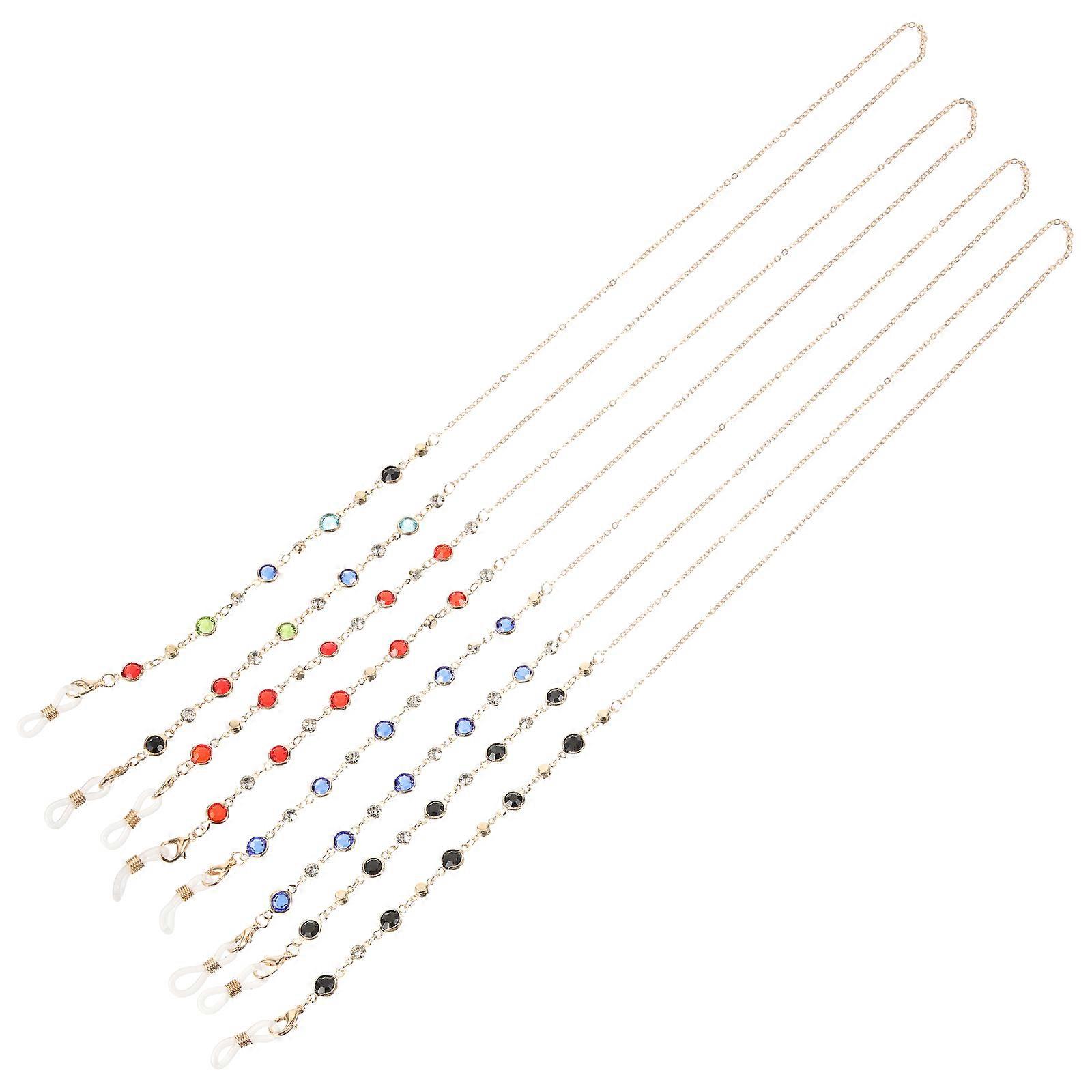 4pcs Beaded Eyeglass Chains Sunglasses Strings Sunglass Chains Eyewear Retainer Lanyards