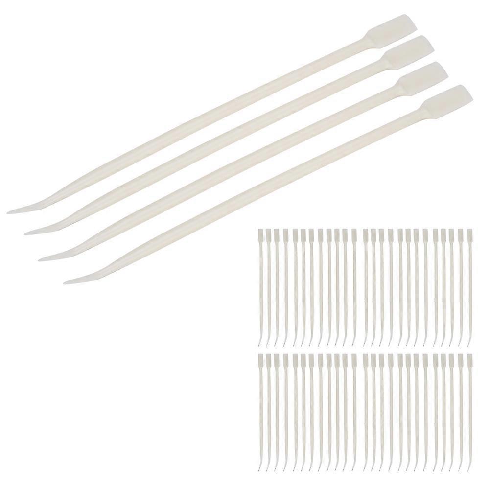 50pcs Double Head Eyelash Perming Applicator Plastic Eye Lash Curling Tool Supply