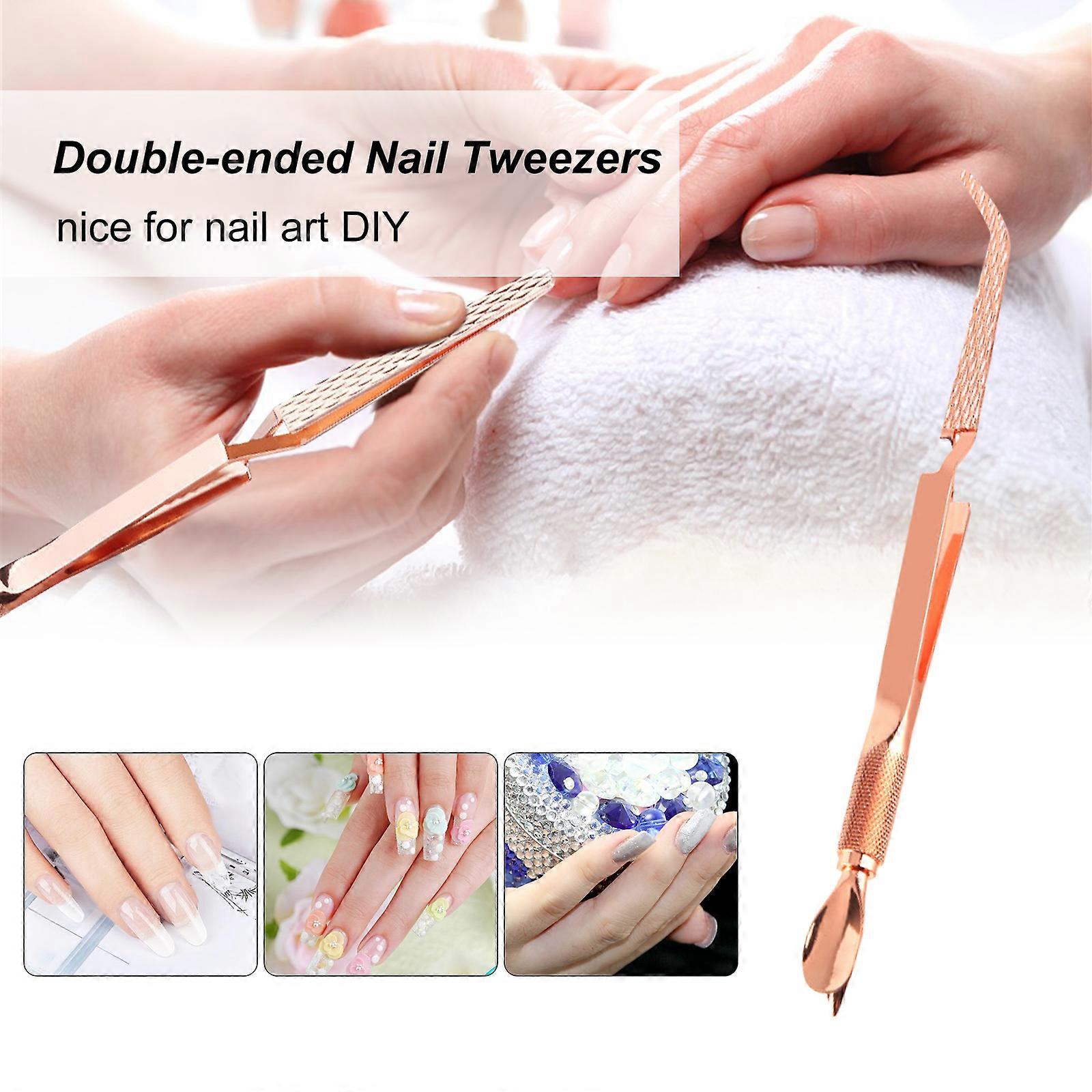 Elbow double-headed manicure stick manicure multifunctional shaping clip shaping pliers crystal phototherapy nail extension nail shaping clip elbow lo