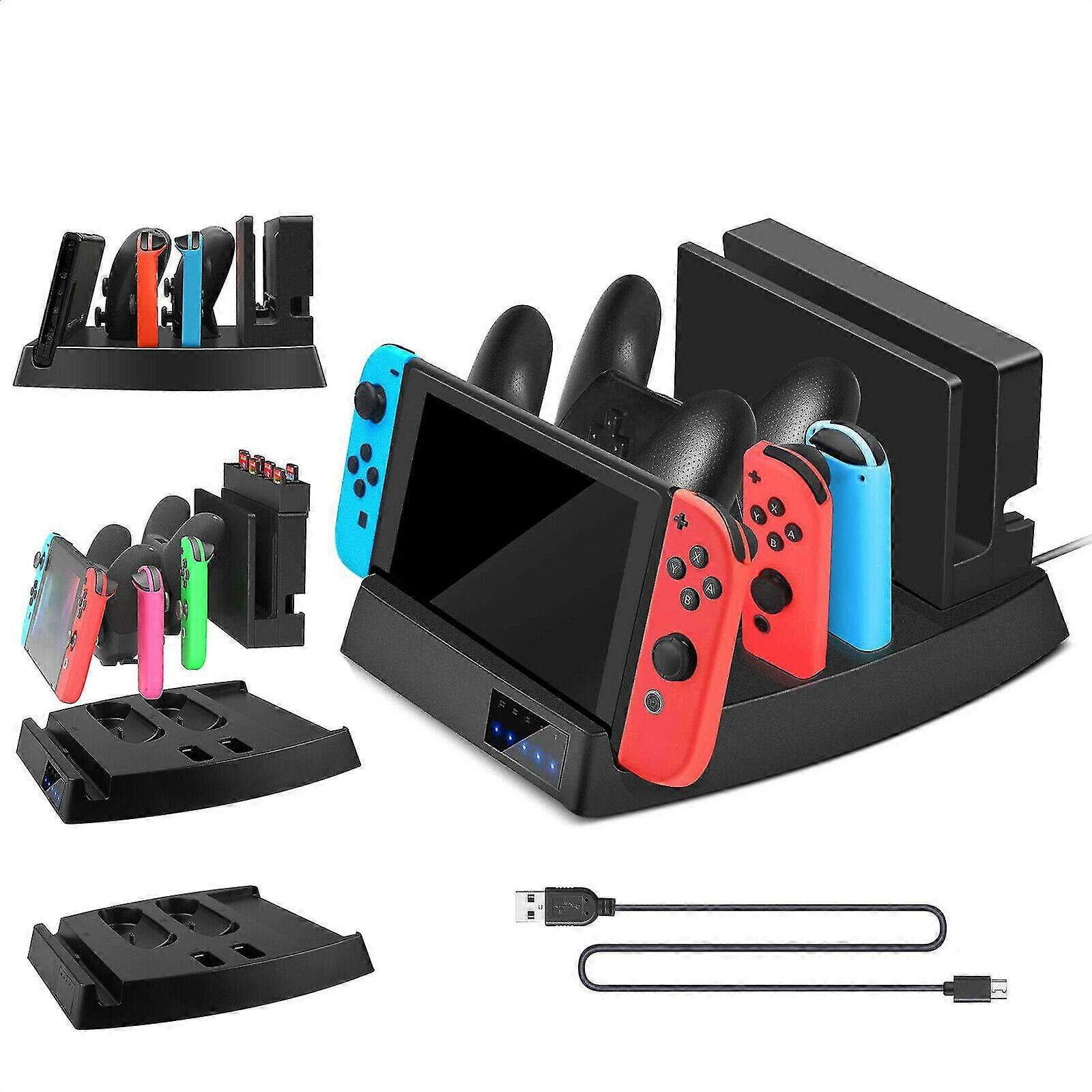 Lataustelakkalaturiasema Nintendo Switch Consolelle/joy-con/pro Controllerille