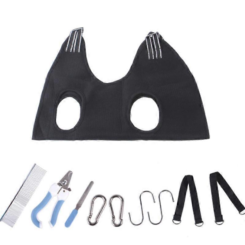 MIMIGO Pet Dog Grooming Hammock Harness for Cats & Dogs, Dog Sling for Grooming, Dog Hammock Restraint Bag with Nail Clippers/Trimmer, Nail File, Pet