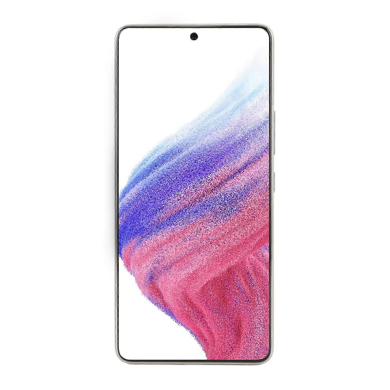 LCD Display Digitizer Screen for Galaxy A53 5G 6.5in Phone Touch Screen Assembly with Repair Tools Fingerprint Sensor for A536 SM A536U A536B White