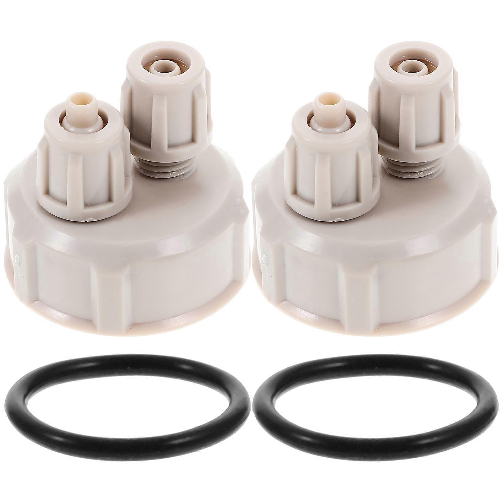 2Pcs Aquarium CO2 System Pro Tube Guage Bottle Fish Tank Live Plant DIY Air Diffuser Generator Tool Part