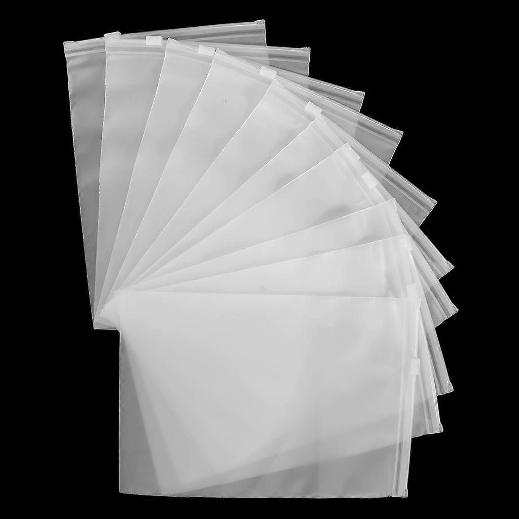 10 Pieces. Transparent, Resealable  Bag, Size Selectable - 24x35cm