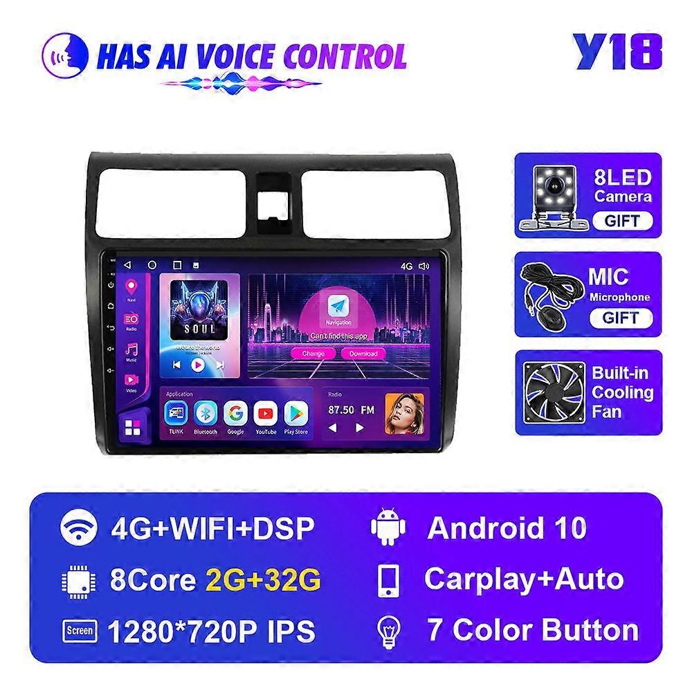 Auto Intelligentes System für Suzuki Swift 2003-2010 2din Autoradio Autoradio Multimedia-Player Android Auto Carplay Navi