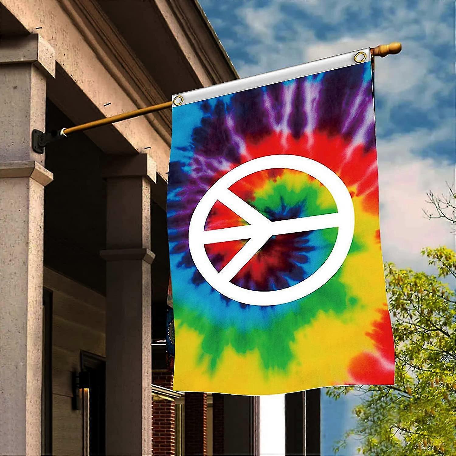 Peace Flag Rainbow Flags For Outdoors Decorative Double Printed World 