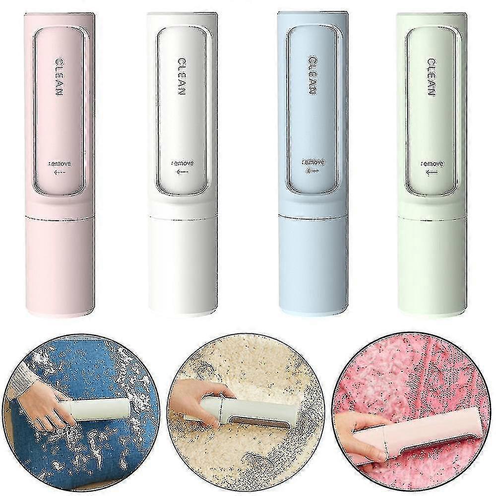 Brosse dépilatoire 2 en 1 réutilisable pour animaux de compagnie, rouleau autonettoyant pour enlever les poils d'animaux de compagnie