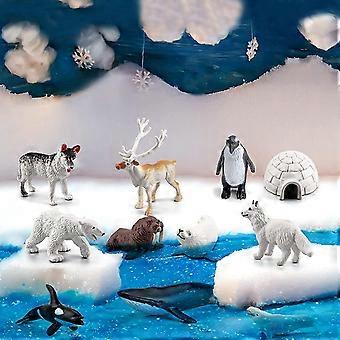 JOKFEICE Realistico Figure Di Animali Terranova Renna Figurine Progetto Di Scienza Cake A 1256411