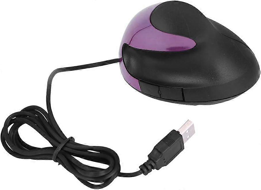 Wireless Mouse, 3200DPI USB Vertical Wired Ergonomic Vertical Mouse Wrist Rest Mice for PC/Laptop/Tablet Gaming Office(Black)