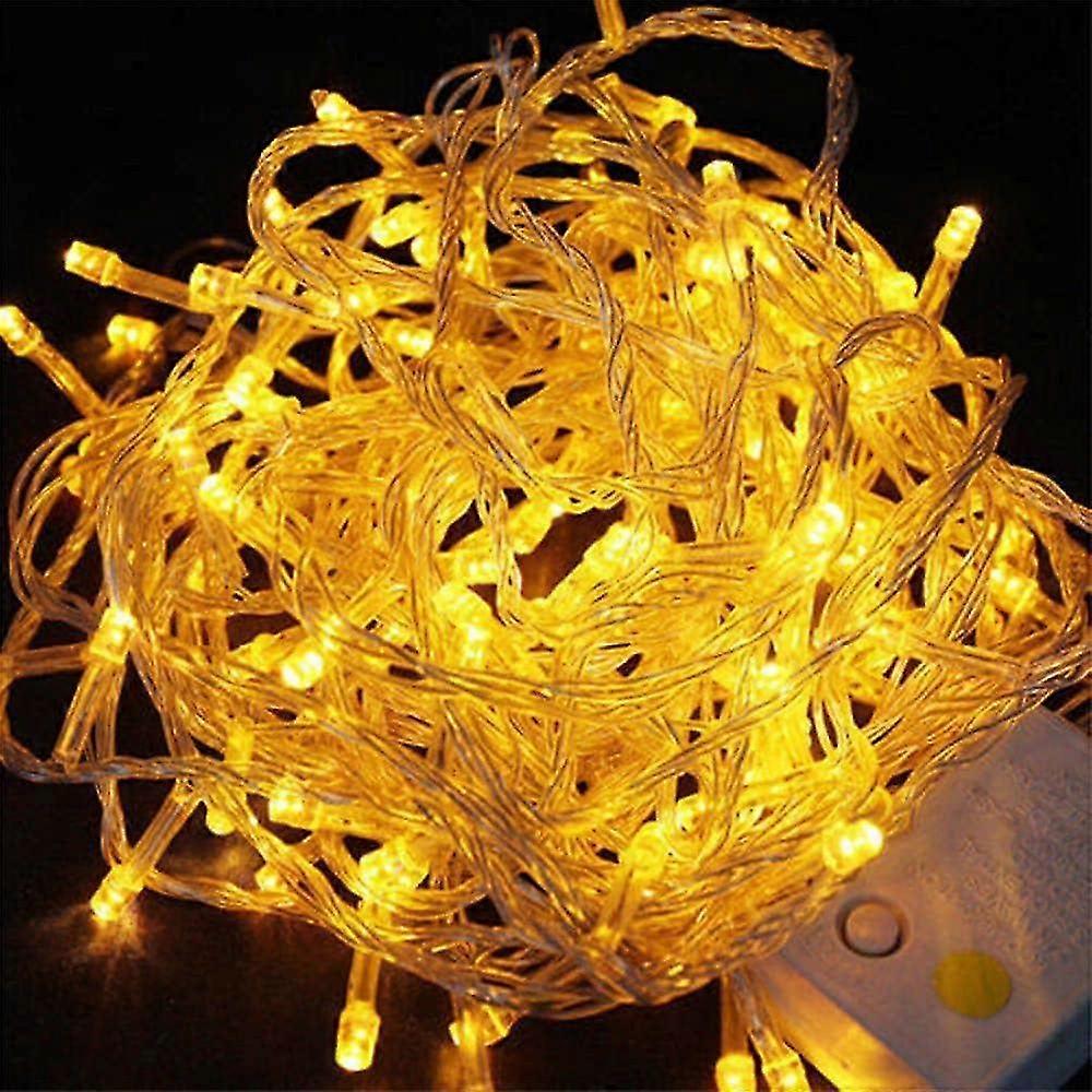 10m String Lights 100 LEDs 1 set Warm White Decorative 220-240 V