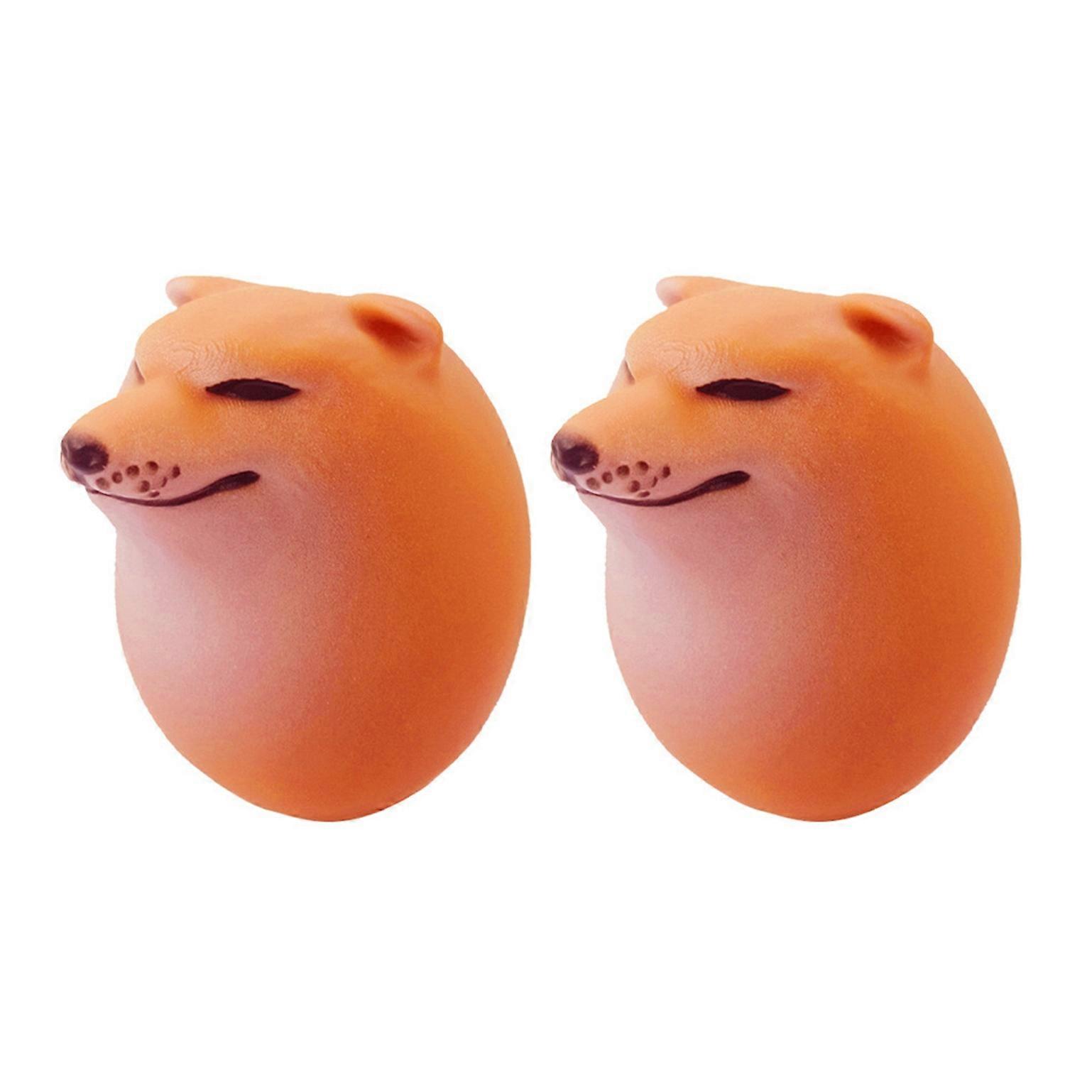 1/2/5Pcs Shiba-Inu Soft Egg Toy with LED Slow Rebound Stress Anxiety Relief Portable Kids Teens