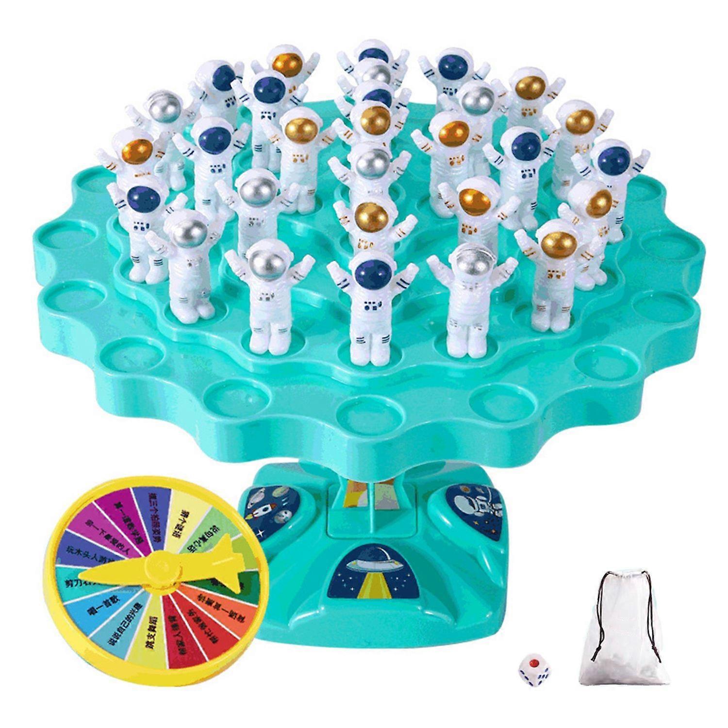 1 Set Interactive Astronaut Balance Game Fun Early Education Desktop Smooth Space Puzzle Toy for