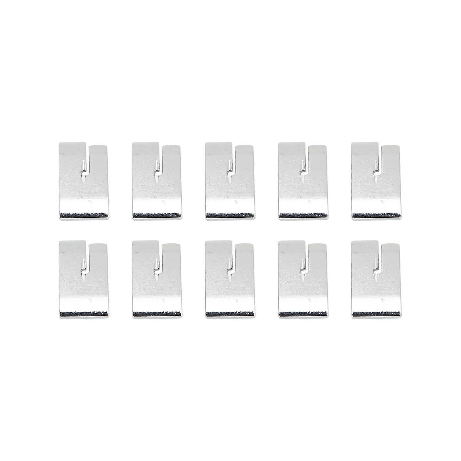 Straight Stitch Presser Foot Set of 10 Stainless Steel for Household Sewing Machines
