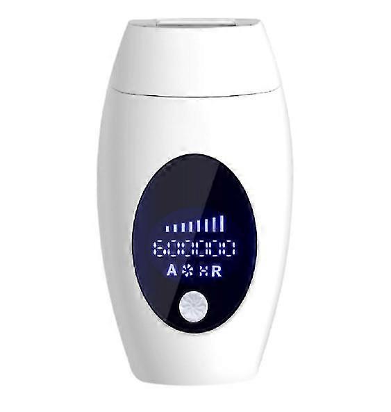 غير مؤلم ضوء النبض إزالة الشعر IPL Epilator، ومضات 600،000، ومناسبة للجسم والوجه والمناطق الحساسة (أبيض)