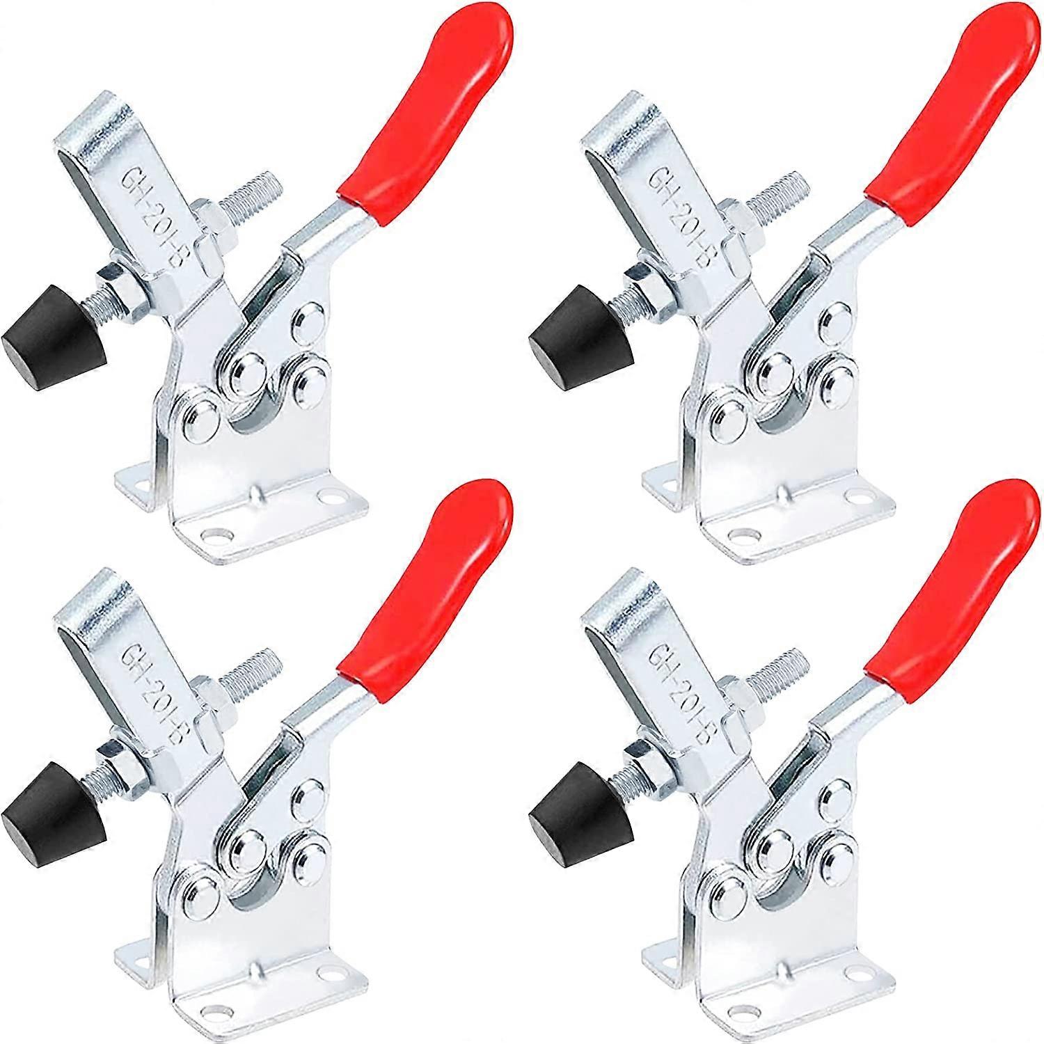 4pcs Toggle Clamp, Toggle Clamp Device, Hand Tool, Holding Capacity About 90kg, Non-slip, Quick Release, Sturdy