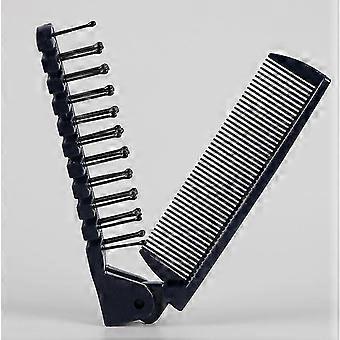 2 Pack spazzola per capelli pieghevole e pettine, spazzola per capelli da viaggio portatile in plastica-c