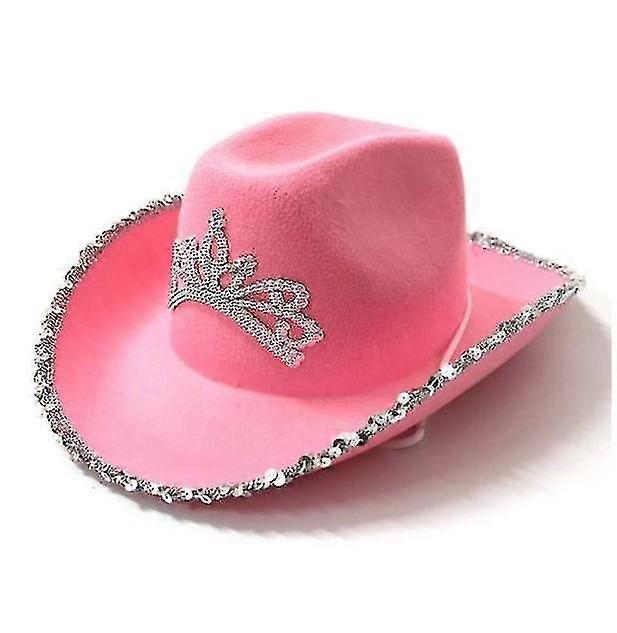 ピンクカウボーイハットティアラワイルドウェストカウガールファンシードレスコスチューム編ナイトパーティーA