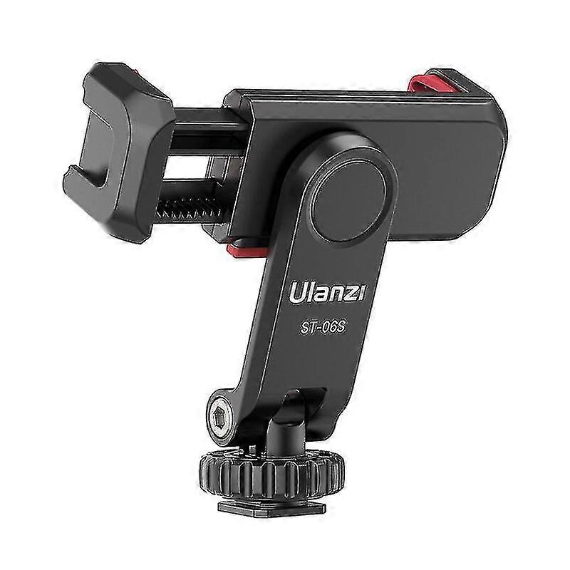 Ulanzi St-06s Phone Holder Mount Clamp Clip Horizontal And Vertical Shooting For Smartphone Cold Shoe Mount Video Light Mic
