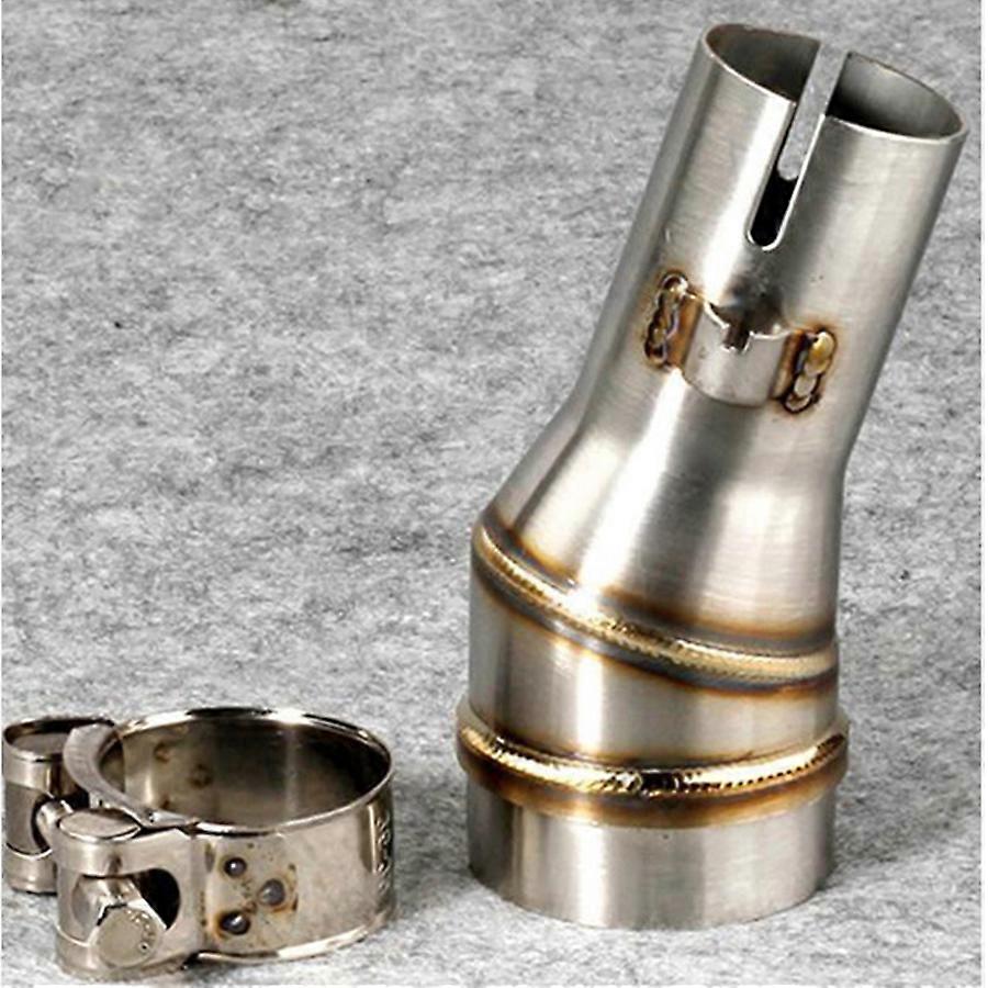 Motorfiets Uitlaatpijp Converter Connector Interface Lassen Connector Adapter Uitlaat link pijp 50,5 mm tot 35,5 mm