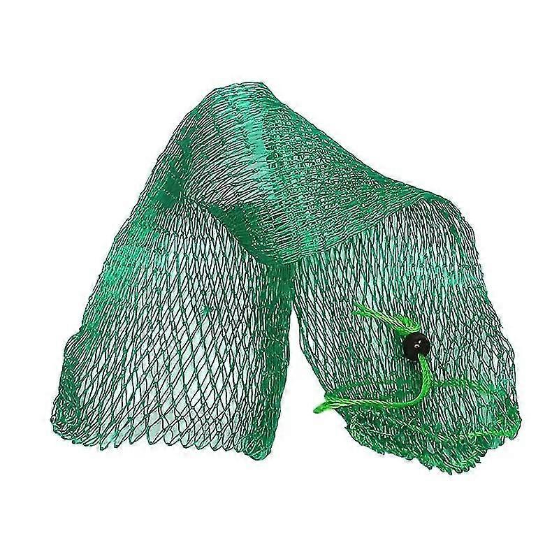 Green Foldable Nylon Fishing Net Bag Net Pocket  Fishing Keep Net