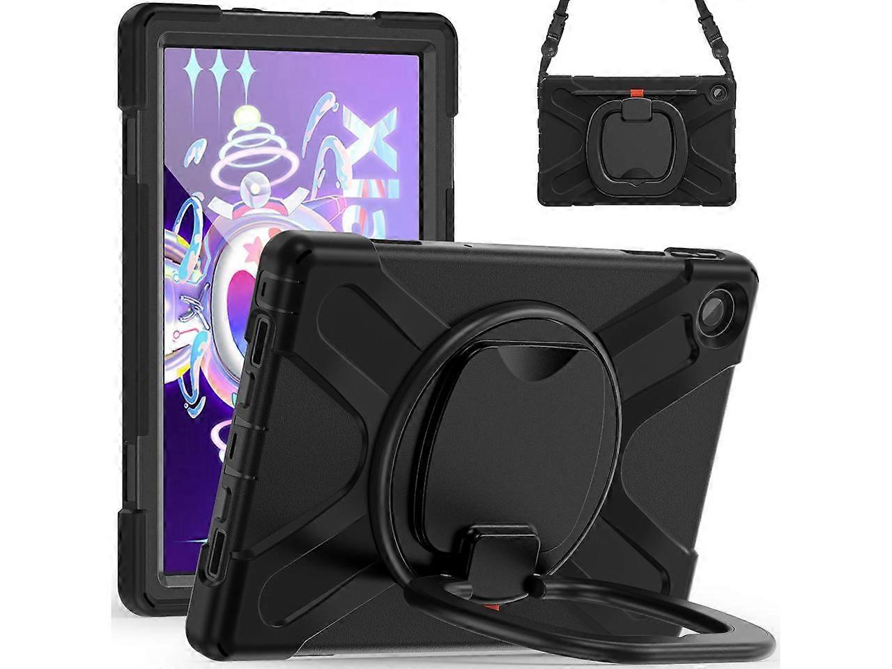 Lenovo Tab M10 Plus Case 10.6 inch 2020 3rd Generation TB-125F TB-128F Shockproof Protective Cover with Stand / Hand & Shoulder Strap / Pencil Holder