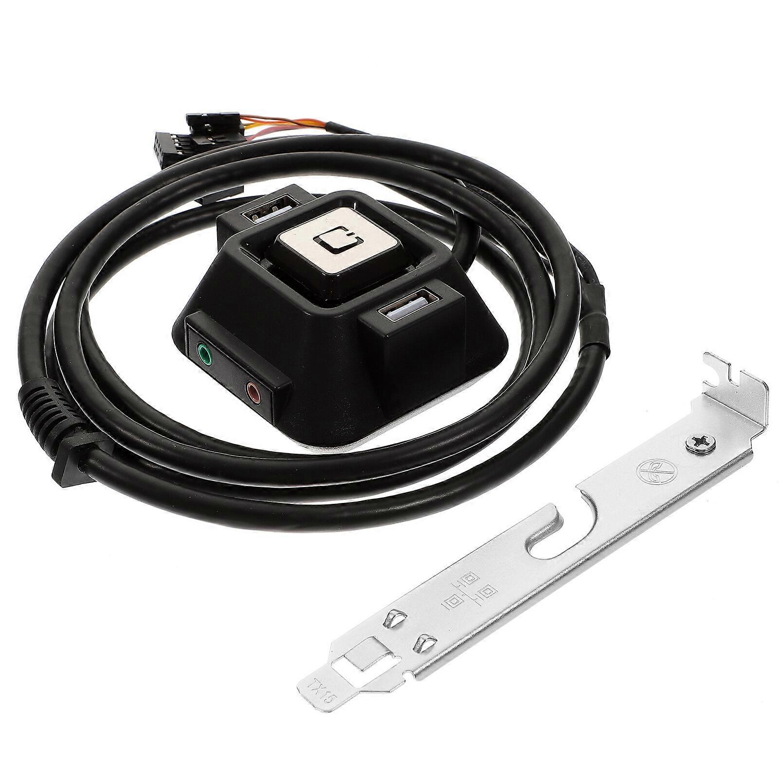 Pc Power Button Extension External Desktop Computer Case Motherboard Switch