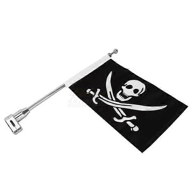 Chrome Motorcycle Luggage Rack Mount Pole Naction Flag Fit For Honda Goldwing GL1800 2001-2011 10 09 08 07 06 05 04 03 02