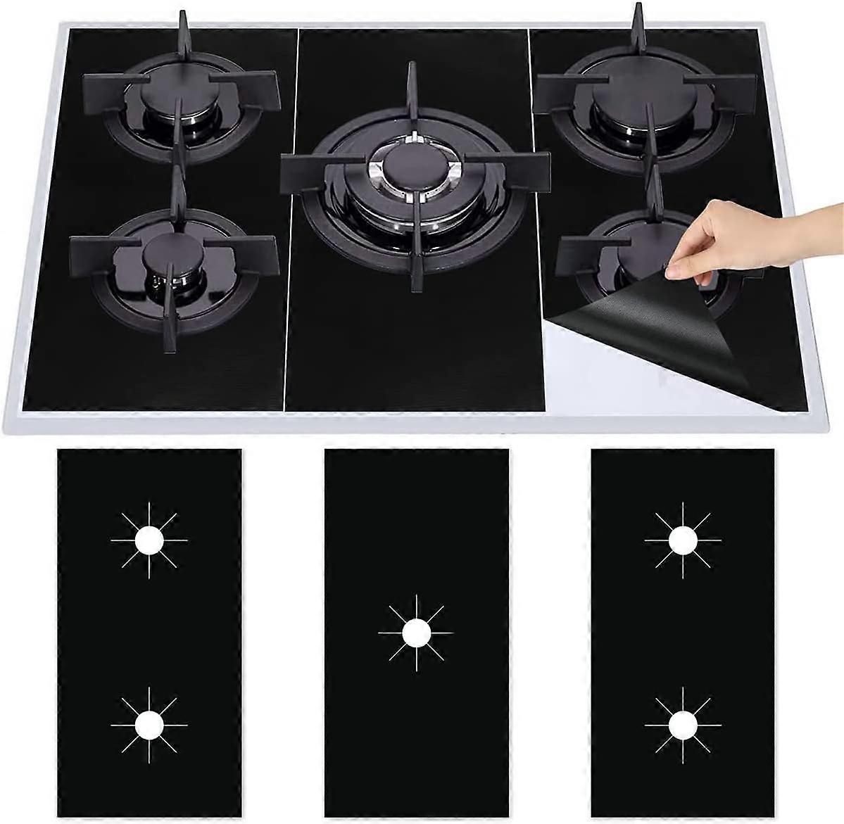 3Pcs Gas Hob Teflon Protector, Reusable Gas Stove Pads, Non-Stick Screen Protector, Quick Clean
