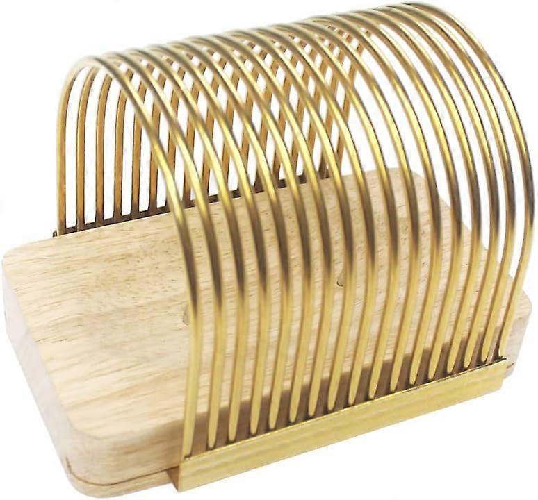 Gold Bread Slicer, Manual Bread Slicer, Even Thickness Compact Bread Cutter Manual Bread Cutting Board for Homemade Bread, Cakes, Sandwich Toast