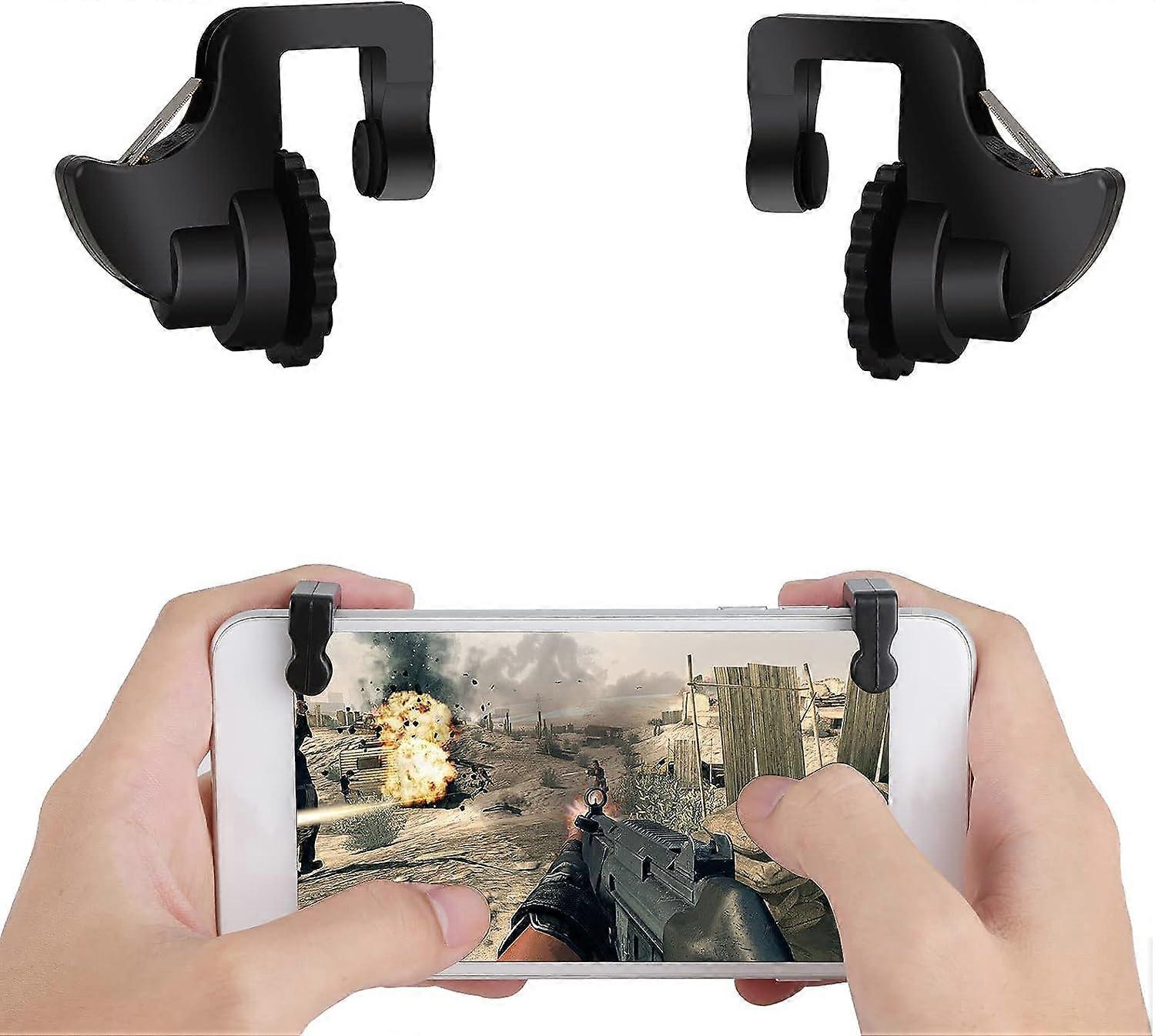 Mobile Game Controller Gamepad, 2PCS Gaming Trigger Phone Game PUBG Mobile Controller Gamepad Compatible with PUBG Mobile/Fortnitee Mobile/Call of Dut