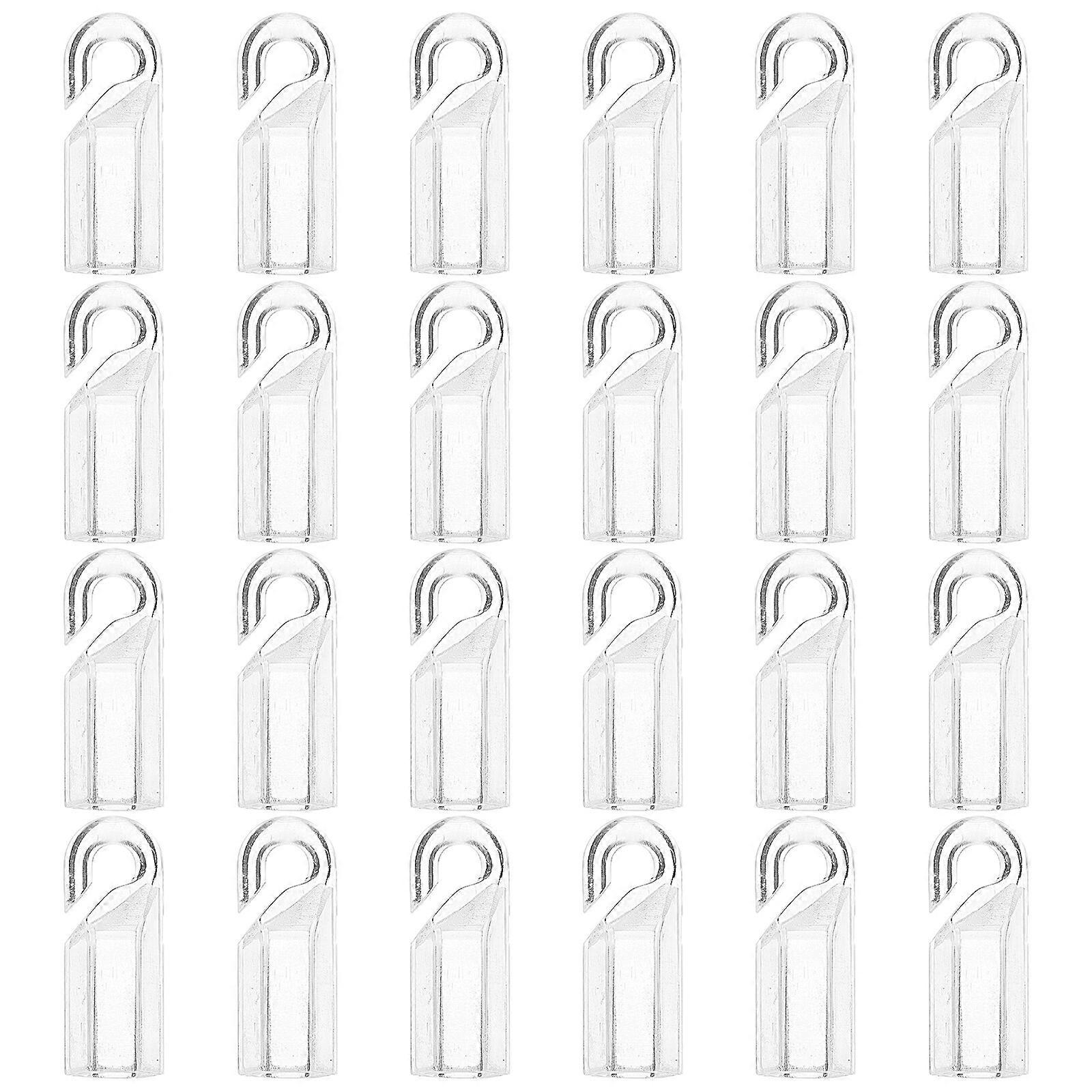 24 Pcs Vertical Blind Wand Rod Tip Hook Wand Tip Hook Sleeve Wand Hook Caps