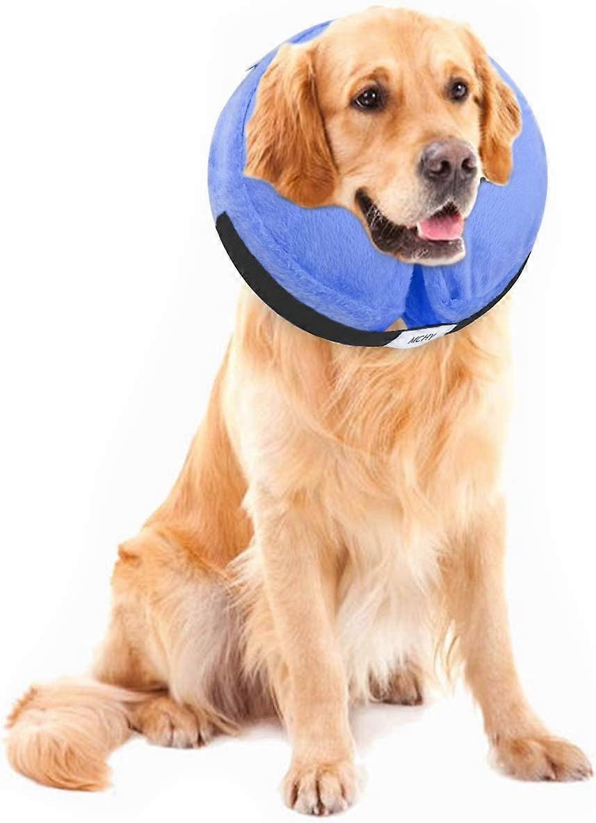 Inflatable Dog Cone,Adjustable Recovery Collar for Dogs After Surgery,Prevent from Biting & Scratching,Not Block Vision