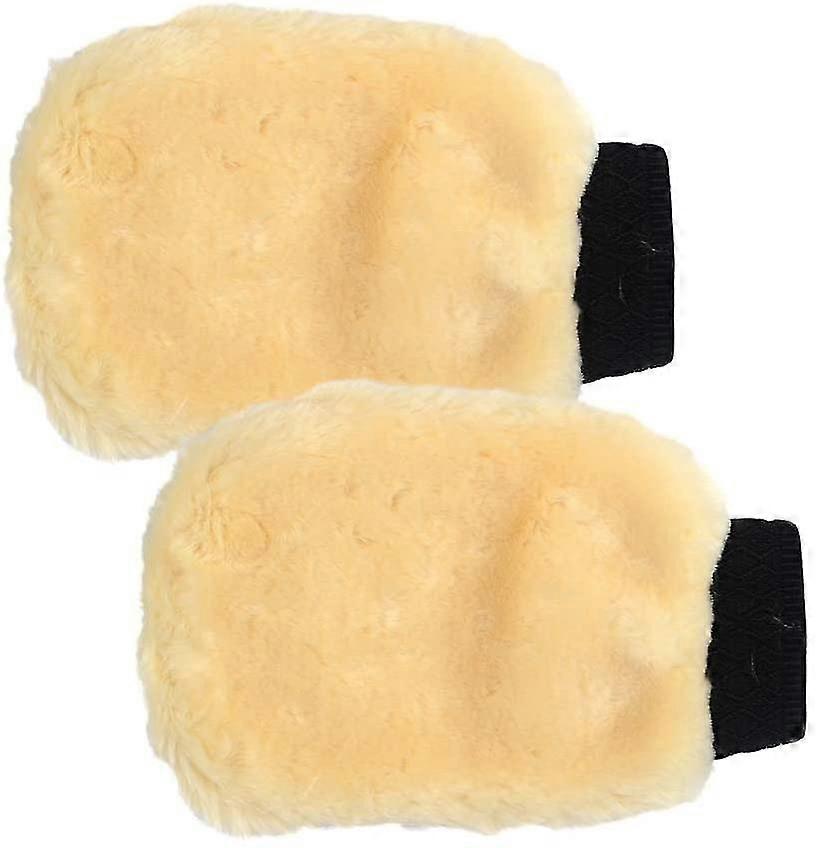 2er Set Mikrofaser Waschhandschuhe Auto Reinigungshandschuhe Autowaschhandschuhe