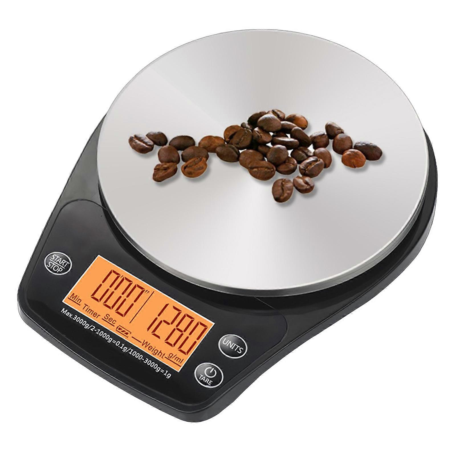 Digital Coffee Scale with Timer & Tare Function 0.1g Multifunctional Kitchen