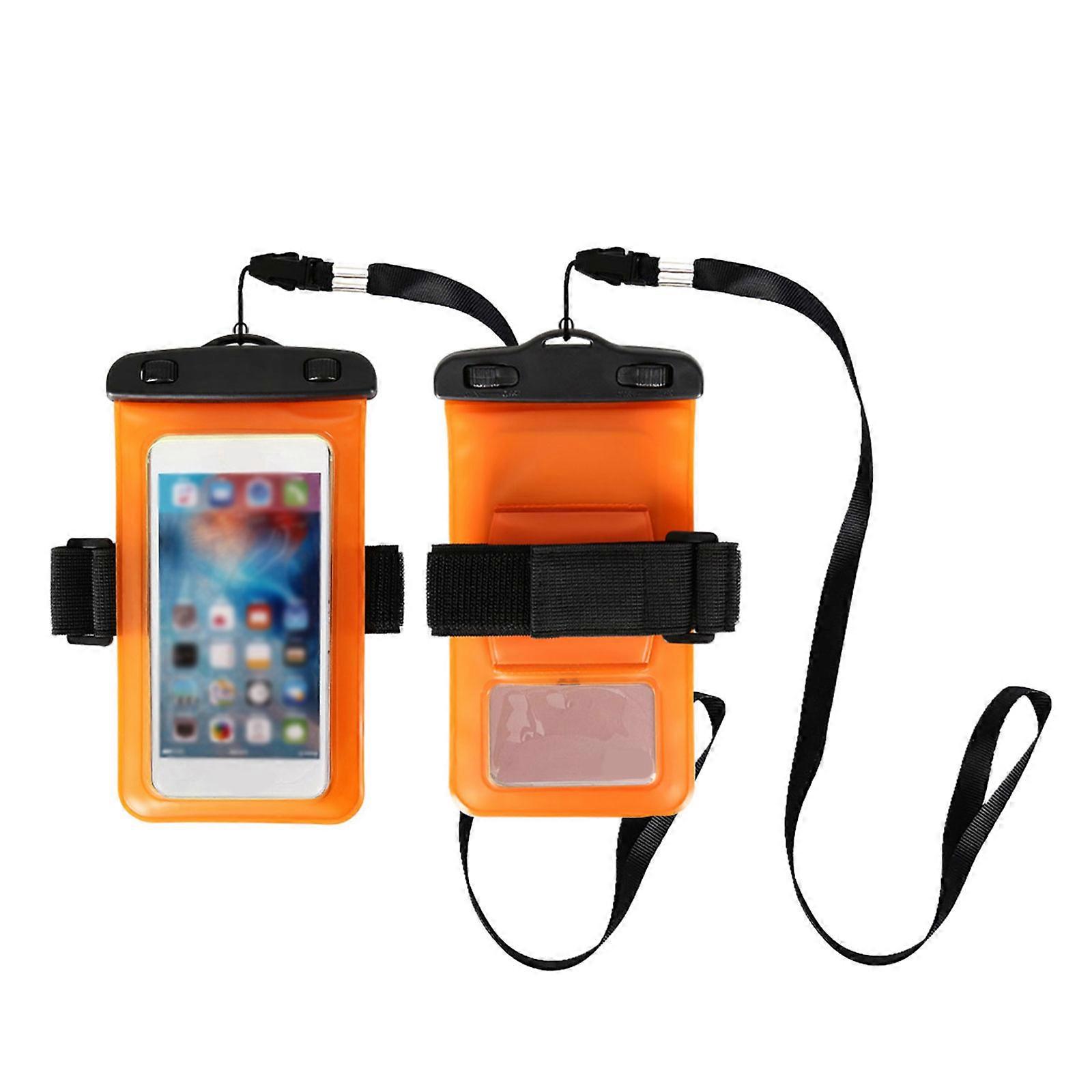 Waterproof Phone Pouch Case for Drift Diving & Swimming - 6 Colors Available - Touch Screen Compatible - Arm Strap Included