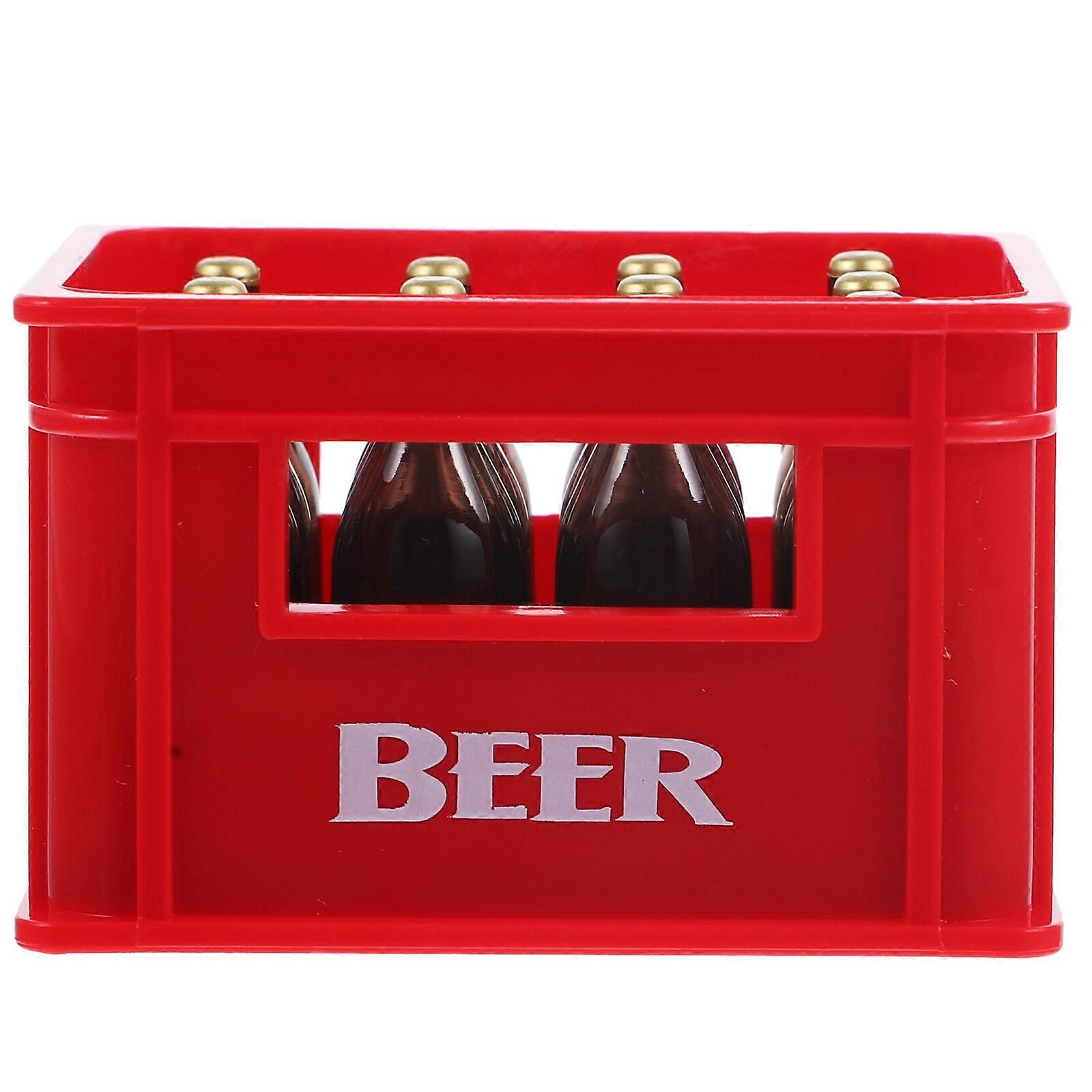 Creative Mini Beer Box Statue Decorative Mini House Beer Box Modeling Ornament