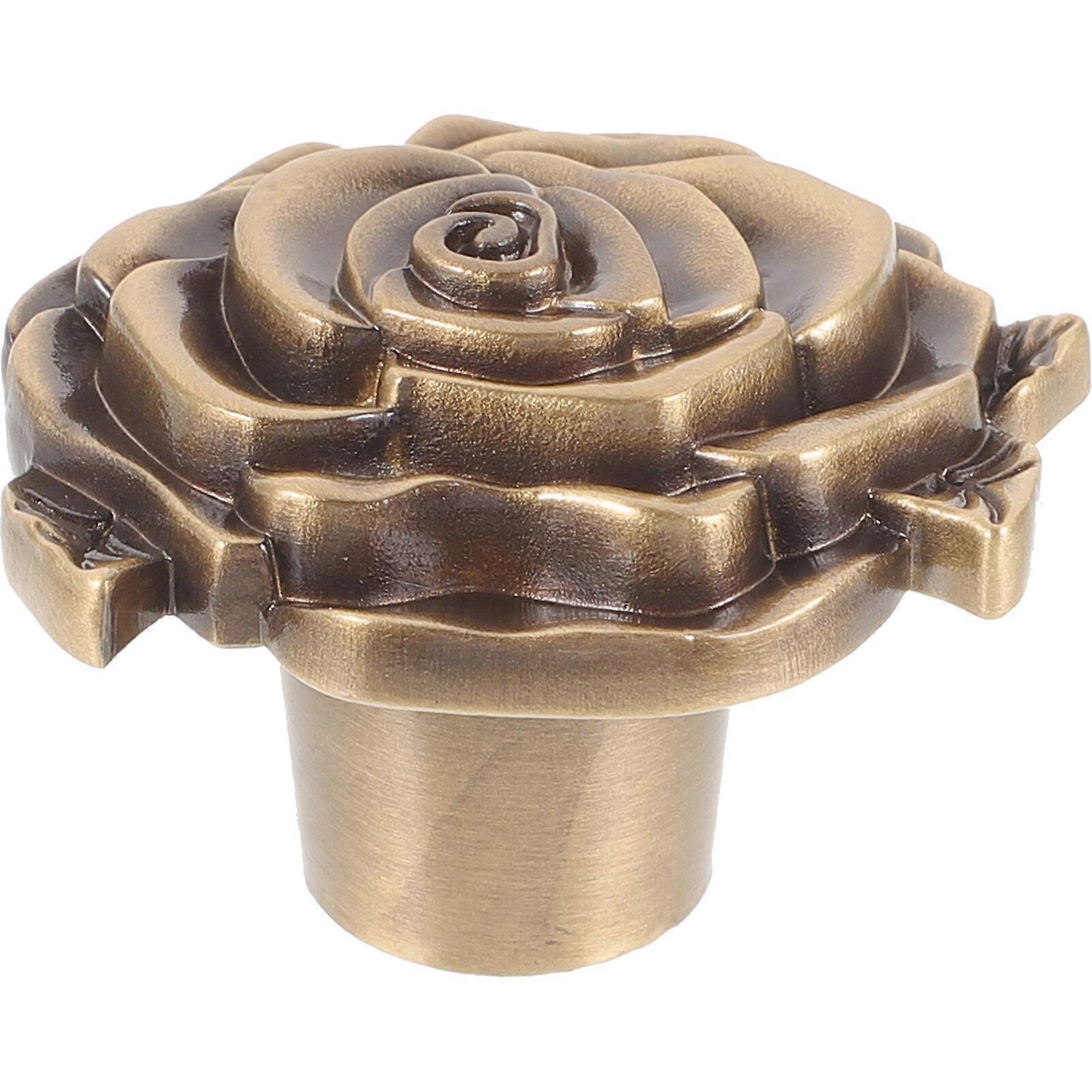 Door Handle Brass Flower Shape Replacement Furniture Pull Drawer Pull Knob