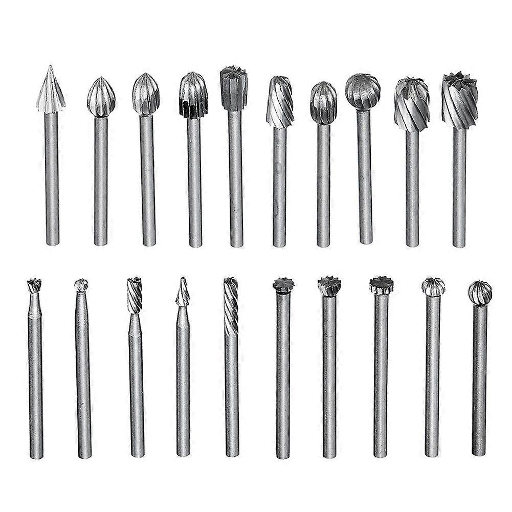 100% New Upgraded 20PC HSS Wood Carving Router Bits for Dremel Rotary Tool