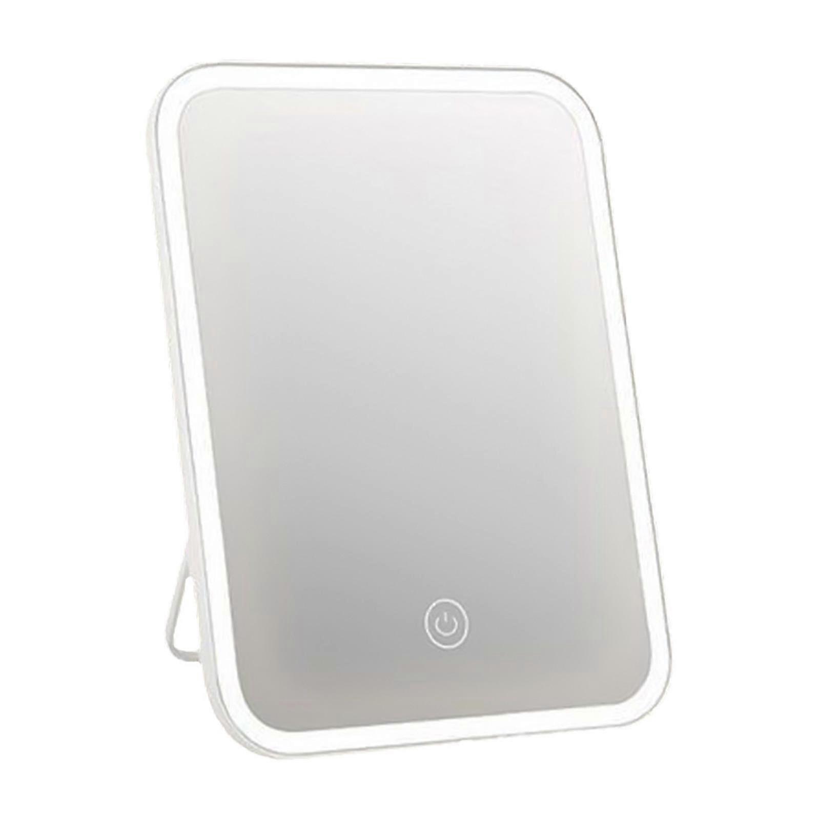 Multi Tool Folding Travel Mirror Lighted Makeup Mirror With Led 3 Color Light Modes, Usb Rechargable, Portable, Ultra Thin, Compactvanity Mirror With