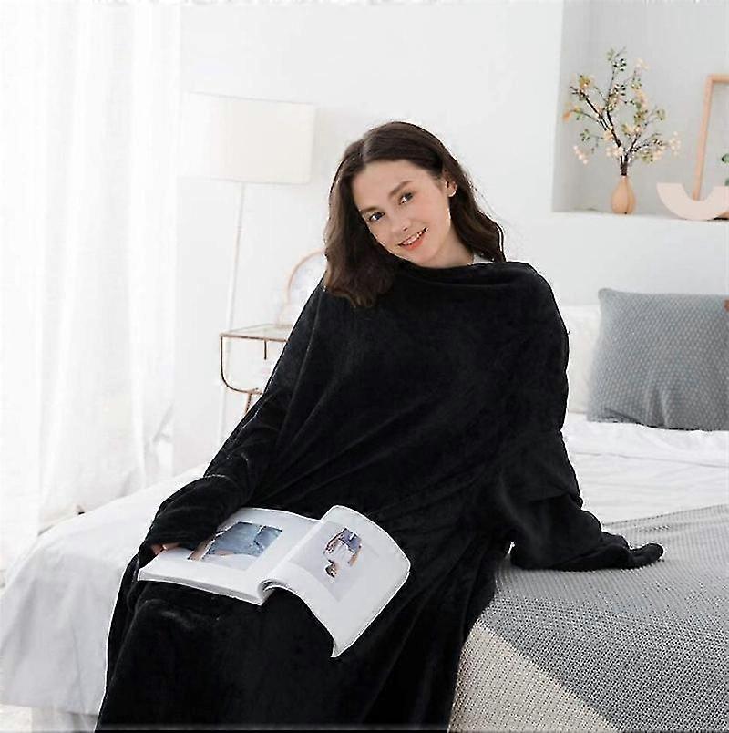 Kuscheldecke Mit Rmeln, Flauschige Couchdecke, Warme Rmel-fleecedecke, Weiche Tagesdecke, Wohndecke, Sofa-decke-  140x180cm