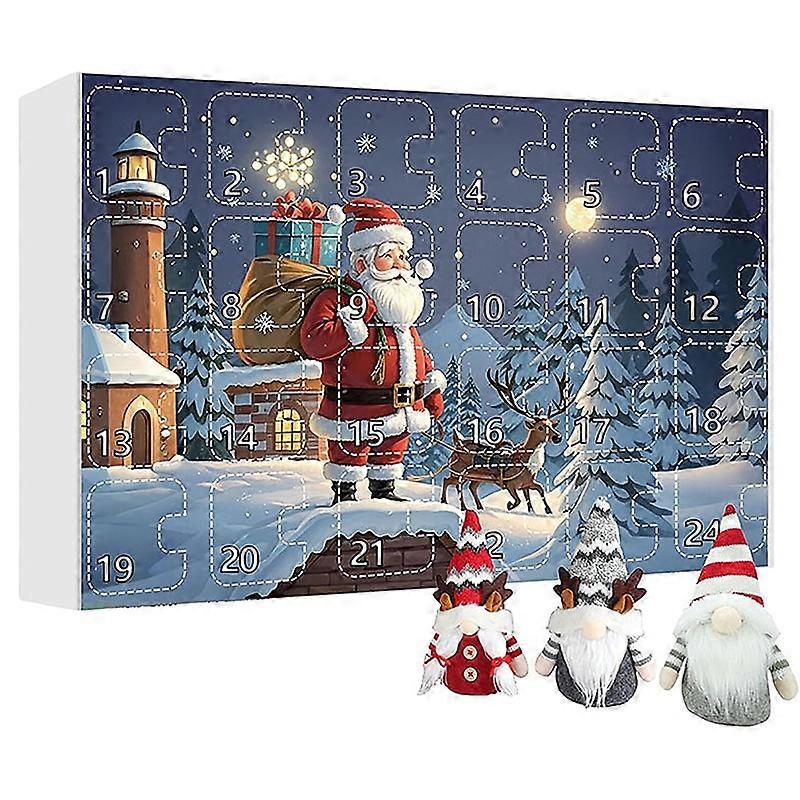 2024 Christmas Gnome Advent Calendar, 2024 Christmas Countdown Calendar With Collectible Gnome Plush
